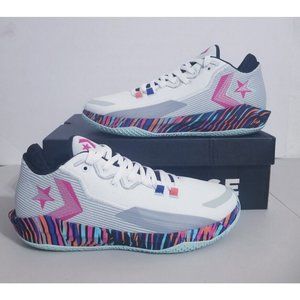 Converse White and Pink Men's Shoes